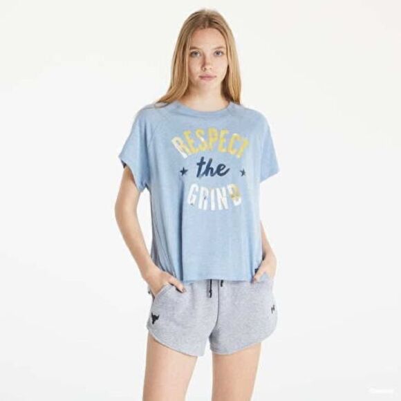 Under Armour Project Rock Respect The Grind Graphic Tee Athleisure Sporty L - Picture 1 of 8